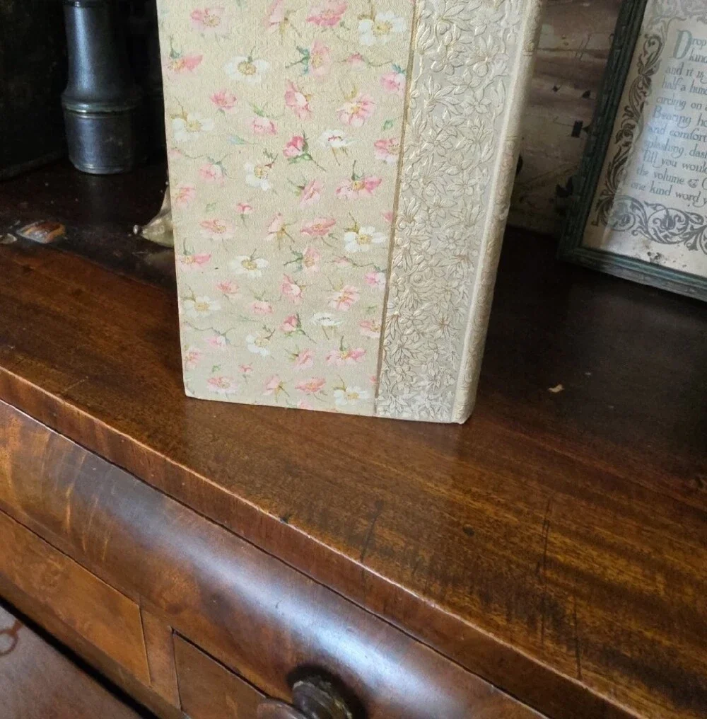 Floral Hardcover Vintage Book Byrons Poems